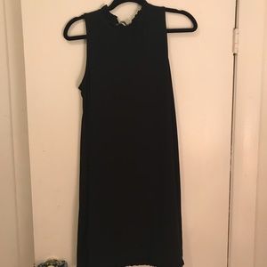 Black Dress with Frill Detail